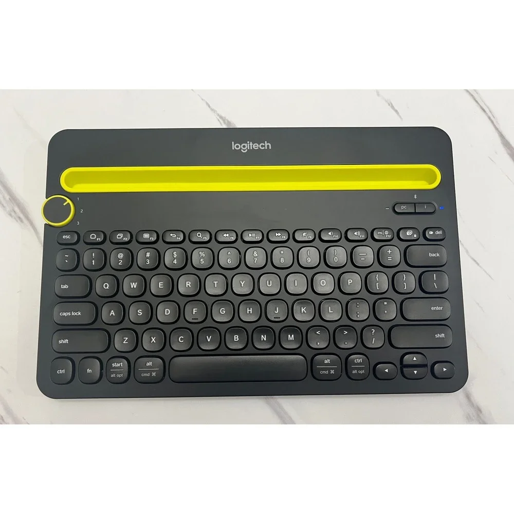Logitech K480 Multi-Device Bluetooth Wireless Keyboard Black Yellow‎ 920-006342